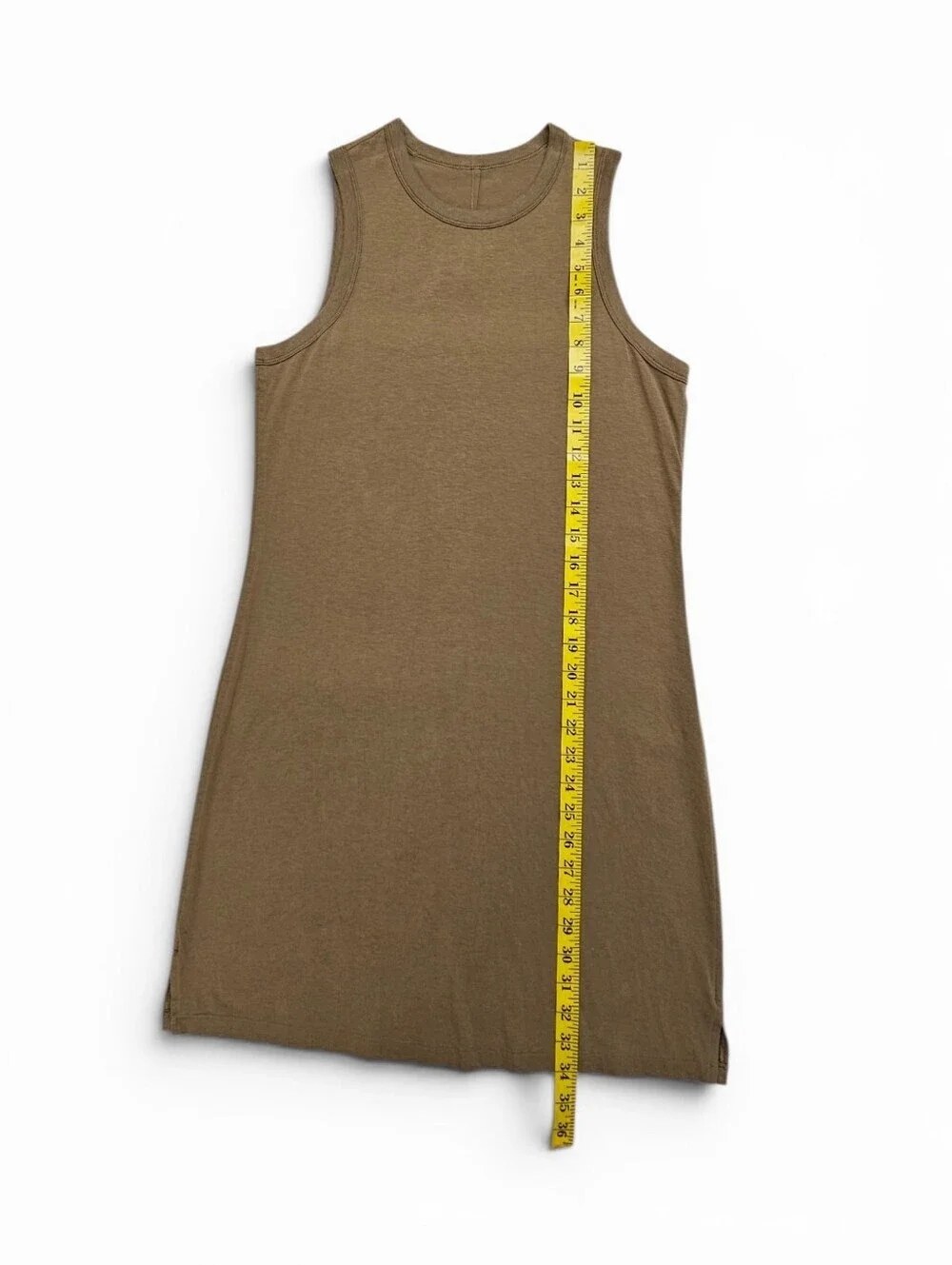 Lululemon Athletica Classic Fit Cotton Moni Dress In Artifact Olive Brown Size 4